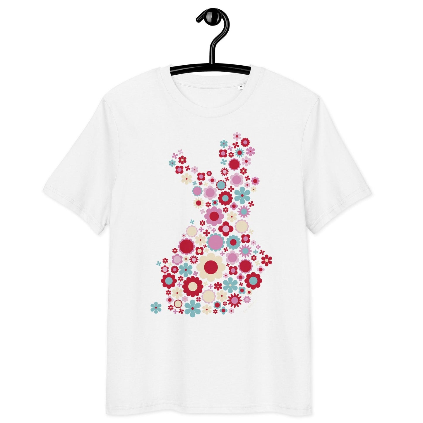 Unisex Organic Cotton T-shirt - FIN BLOOM POP red | SHALMIAK