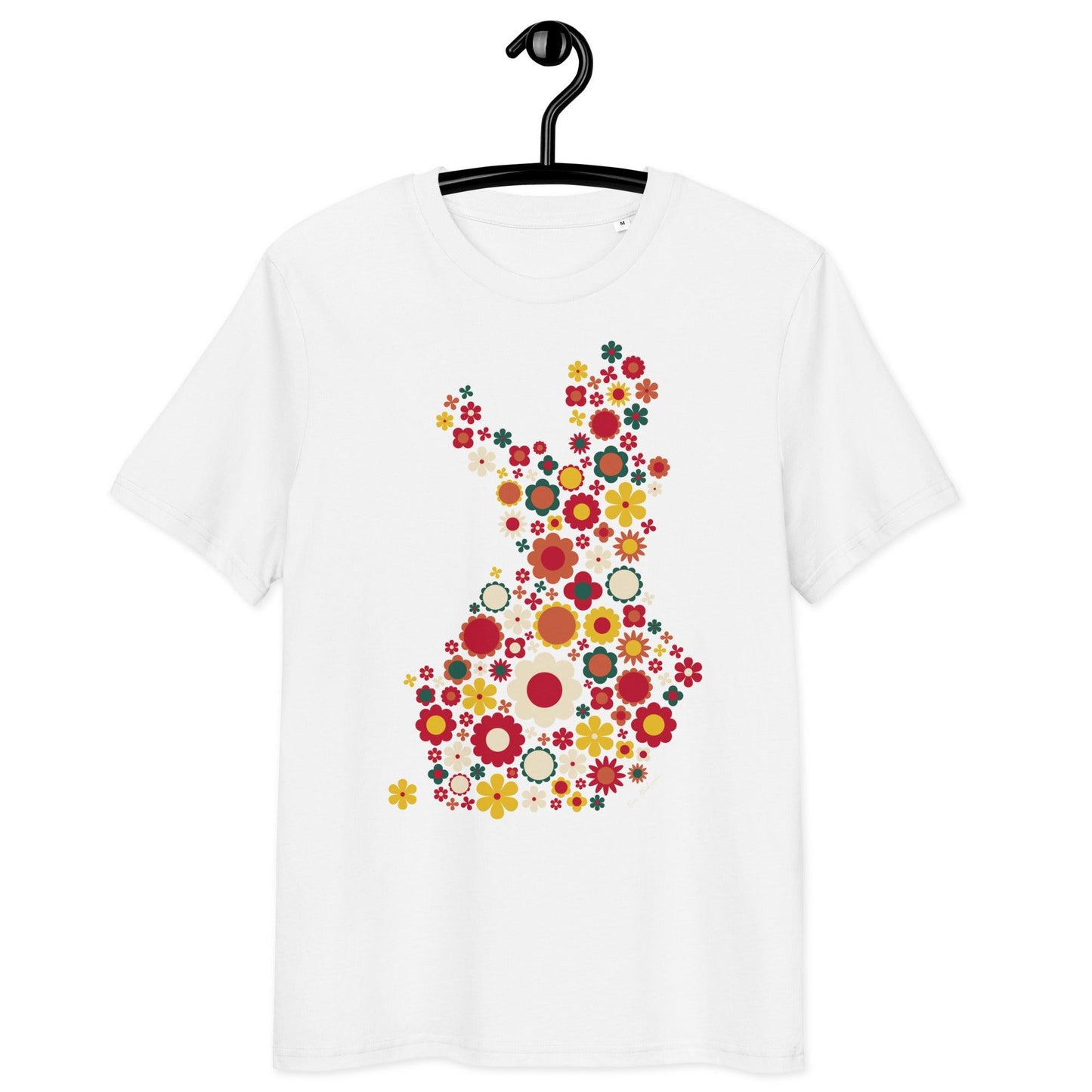 Unisex Organic Cotton T-shirt - FIN BLOOM POP retro | SHALMIAK