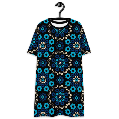 T-Shirt Dress - YESTERDAY blue