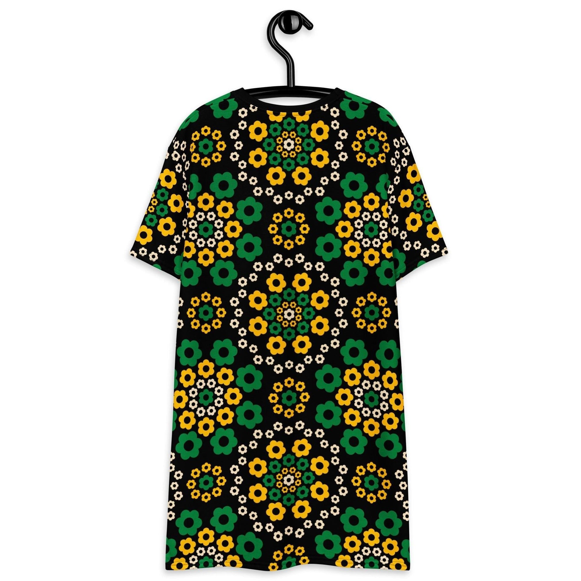 T-Shirt Dress - YESTERDAY yellow green